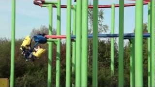 Skyrider Roller Coaster POV Skyline Park Germany Caripro Gyroflyer Spinning [upl. by Trip]