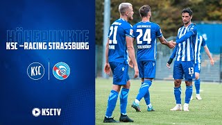 Testspielhöhepunkte KSC – Racing Straßburg [upl. by Anidualc27]