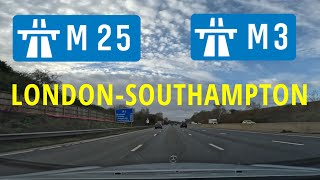 London  M25 Exit amp M3 Motorway  Hyperlapse [upl. by Annil]