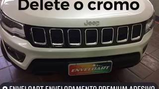 💥💯Jeep Compass Deletando as partes cromadas ♣️ [upl. by Odnumyer]