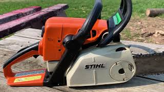 Stihl MS210C oiling problem [upl. by Siblee]