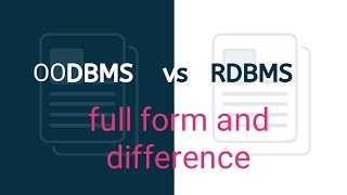 RDBMS amp OODBMS m difference kya hfull form kya hamangurvats amanlifevlog [upl. by Clie861]