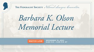 Barbara K Olson Memorial Lecture NLC 2023 [upl. by Ellebana]