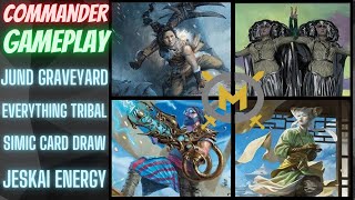 Modern Horizons 3 EDH Game  Disa Omo Tamiyo Satya  Commander Gameplay MTG MH3 MC3 Magic [upl. by Esir]