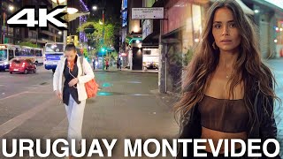 Uruguay Montevideo 4K Walk 🇺🇾 Night Tour [upl. by Shargel791]