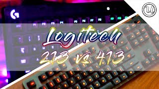 Logitech G213 vs Logitech G413Membrane keyboard vs mechanical keyboard [upl. by Erina594]