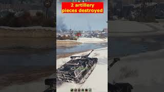 Foch  2 artillery pieces destroyed wot shorts [upl. by Courtland]