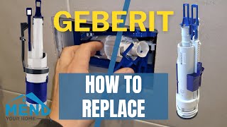 Toilet Running or Not Flushing Replace Geberit Flush Valve Concealed Cistern FIX [upl. by Aramoiz]