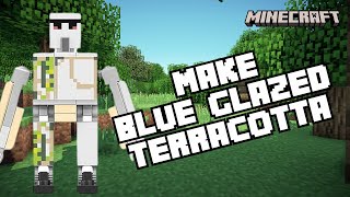 How to Make Blue Glazed Terracotta in Minecraft 2024 [upl. by Junius]