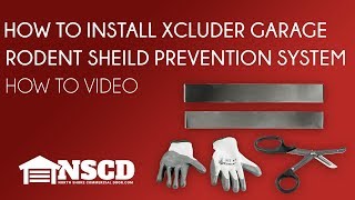 How to install Xcluder Garage Door Rodent Shield Pest Prevention System [upl. by Ahseel]