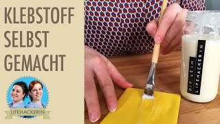 DIY Kleber  ungiftiger Klebstoff  Leim selber machen [upl. by Shevlo]