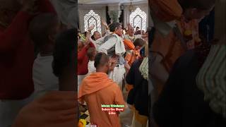 Iskcon Vrindavan darshan kirtan gurupuja iskcon vrindavan darshan kirtan shorts viral krishna [upl. by Genia538]