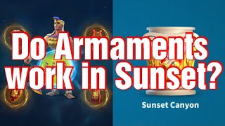 FAQ  Do Armaments work in Sunset are they Equipment [upl. by Trudnak751]