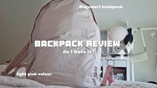 BACKPACK REVIEW shouju girl bag new school year bagsmart light pink backpack [upl. by Anyrtak]