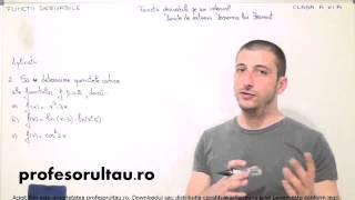 31 cls11 Functii derivabile functii derivabile pe un interval puncte de extrem teorema lui Fermat aplicatii partea 2 [upl. by Luke]