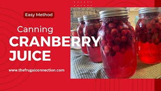 Making and Canning Cranberry Juice A Quick amp Easy Method [upl. by Speroni]