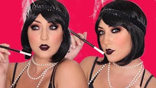 1920s Flapper Makeup  AFORDABLEDRUGSTORE  Glamnanne [upl. by Arted]