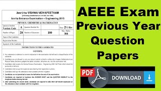 AEEE Previous Year Question Papers Download Previous Year Question Paper PDF For All Sets [upl. by Namus]