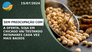 Sem preocupação com a oferta soja em Chicago vai testando patamares cada vez mais baixos [upl. by Mw62]