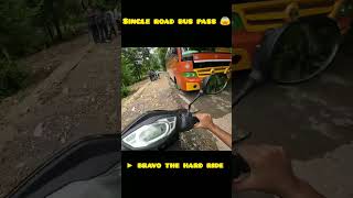 single road bus pass 😨 shortfeed motovlog scooty ytshorts [upl. by Tedra430]