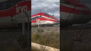 IRYO S109 ETR1000 passing Barcelona at 225kph highspeedtrain iryo trenitalia spain ave [upl. by Maurey]