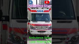 ambulance siren sound  Ambulance Siren Loop Wailing SfX ambulancesound ambulancesiren [upl. by Onaicram]