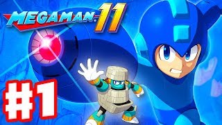 Mega Man 11  Gameplay Walkthrough Part 1  Intro and Block Man Stage PC [upl. by Qiratla]