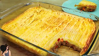 Ive never eaten anything tastier Easy Potato Casserole and Ground Beef Recipe Shepherds pie ASMR [upl. by Stirling]