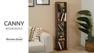 Canny Book Shelf  Bookshelf for Living Room  Best Easy Bookshelf Design  Wooden Street [upl. by Yrocal985]