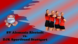 Tischtennis 3 Liga Damen SV Alemania Riestedt vs DJK Sportbund Stuttgart [upl. by Auberon]