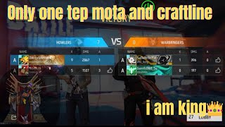 Only one tep mota and craftline  garina free fire [upl. by Rabelais554]