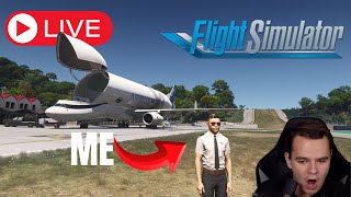 Flying The Airbus Beluga in MSFS2024 GIVEAWAY [upl. by Ahsi]