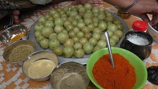 village Cooking nellikka achar  nellikai pickle  Cooking By Village food Recipes [upl. by Einalam]