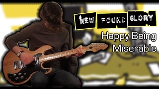 New Found Glory  Happy Being Miserable Guitar amp Bass Cover w Tabs [upl. by Ayram241]