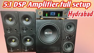 51Dolby digital colour dsp amplifier full setup Hyderabad Vikram audios 7981749134 [upl. by Nyrhtac]