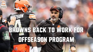 BROWNS BACK TO WORK FOR OFFSEASON PROGRAM  The Daily Grossi [upl. by Ecyla]