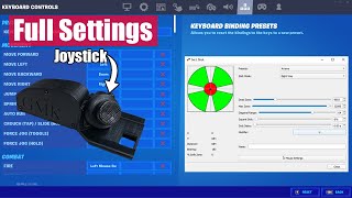 My Keyboard JOYSTICK Settings AntiMicro Keybinds Settings Peripherals  Fortnite [upl. by Nirrad967]