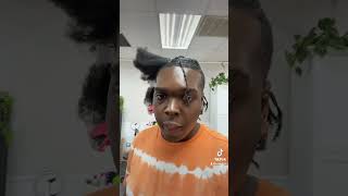 Get My Hair Done W Me hairstyle hair protectivestyles hairtutorial shrinkage haircare shorts [upl. by Blatman]