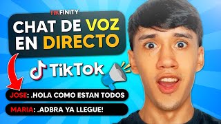 Cómo ACTIVAR El CHAT De VOZ En Tik Tok LIVE ✅ FÁCIL amp RÁPIDO  ElAdbra [upl. by Tadashi]