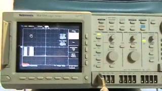 TLS216 Tektronix Logic Scope amp Probes Quick Look [upl. by Cirek735]