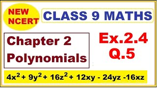 Class 9 Maths  Ex24 Q5  Chapter 2  Polynomials  New NCERT  Ranveer Maths 9 [upl. by Uela493]