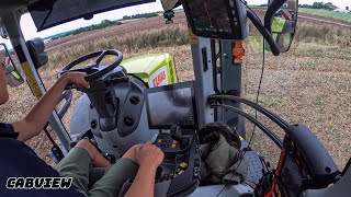 CABVIEW  In the field w Claas Axion 870 GPS amp Amazone centaur 4002 [upl. by Flita]