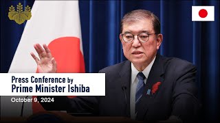 Press Conference by Prime Minister Ishiba October 9 2024 [upl. by Kilbride]