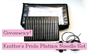 Giveaway Knitters Pride Nova Platina Interchangeable Deluxe Set [upl. by Aihseuqram]