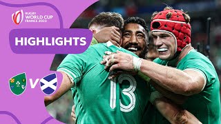 Ireland power past Scotland to quarters  Ireland v Scotland  Rugby World Cup 2023 Highlights [upl. by Luana]