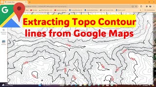 How to extract Topo Contour lines and DEM from Google maps [upl. by Devonna]