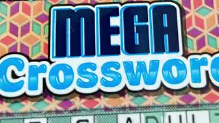 Mega Crossword 5 scratchers scratchcards scratchofftickets [upl. by Civ711]