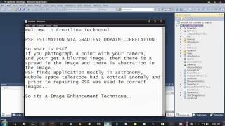 PSF Estimation via Gradient Domain Correlation [upl. by Gusty]