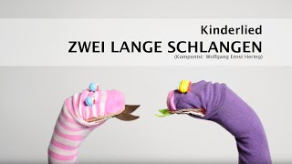 Kinderlied Schlangenlied Kindergarten zwei lange Schlangen  zwei kleine Schlangen [upl. by Sanbo]