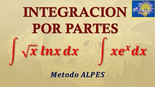 👩‍🏫 INTEGRACIÓN POR PARTES LOGARITMO  INTEGRAL POR PARTES e Método ALPES  Juliana la Profe [upl. by Yr]